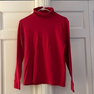 Lands end, relaxed fit pink turtleneck